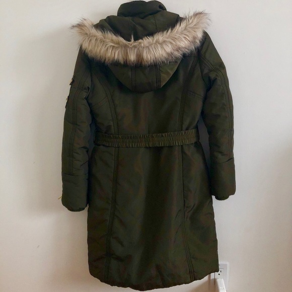💕New York and company army green parka jacket - Picture 2 of 2